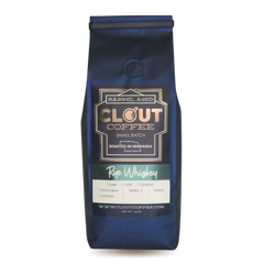 Clout Rye Whiskey Barrel-Aged Coffee 16 oz — 16 oz coffee bag front