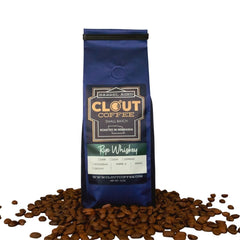 Clout Rye Whiskey Barrel-Aged Coffee 16 oz — rye coffee package
