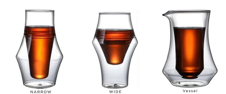 Double Wall Floating Coffee Glasses Individual or Set Options