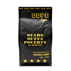 Dope Rwanda Isimbi Stars Outta Poverty coffee bag front