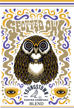 Spotted Owl Coffee Blend flavor profile graphic
