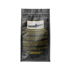 Silent Service by Old Salt Coffee — back of coffee package, image 5 of 10