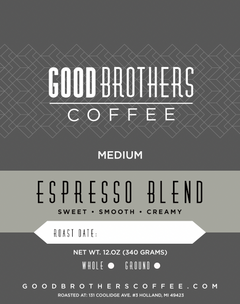 Good Brothers Espresso Blend by Good Brothers Coffee LLC. — coffee package, image 1 of 3
