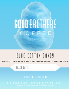 Blue Cotton Candy Caturra Coffee — coffee bag front