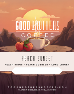 Peach Sunset Caturra Green Coffee Beans — green bean close-up