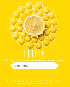 Lemon Colombia Caturra coffee roast profile screen