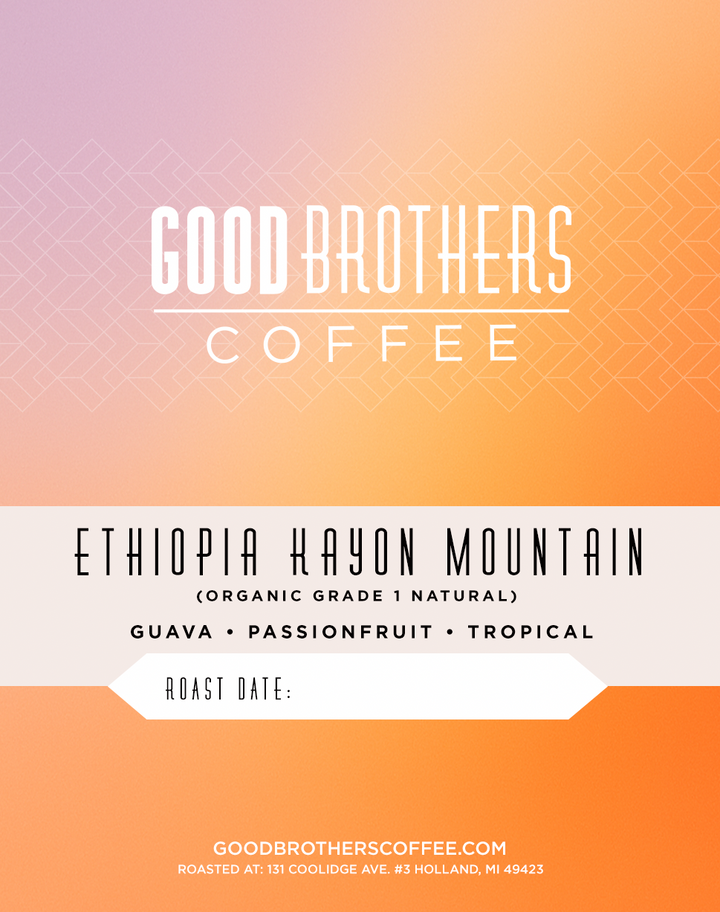 Ethiopia Kayon Mountain Organic G1 Natural GREEN BEANS -