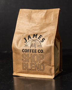 James Coffee Co Shop Blend package