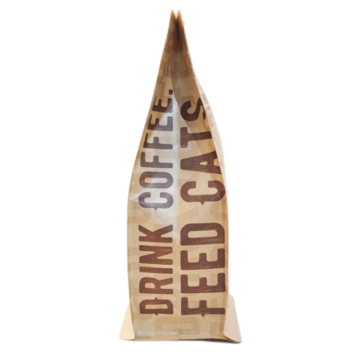 Bag of specialty roast coffee from Origin Unknown with notes of Rich Flavors