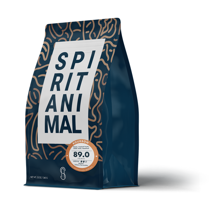 Bag of specialty roast coffee from Origin Unknown with notes of Fruity