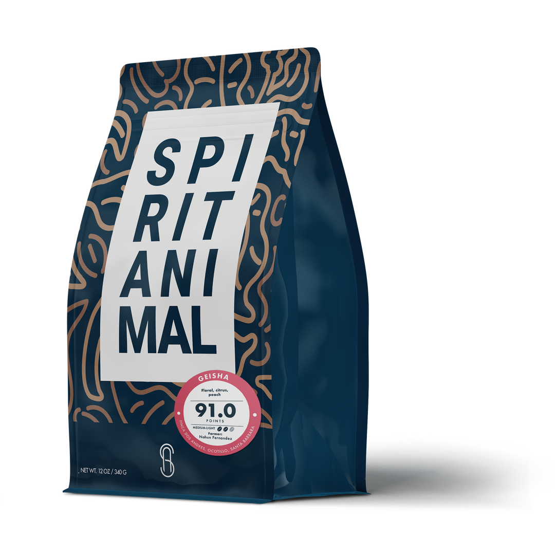 Bag of medium roast coffee from Origin Unknown with notes of Floral