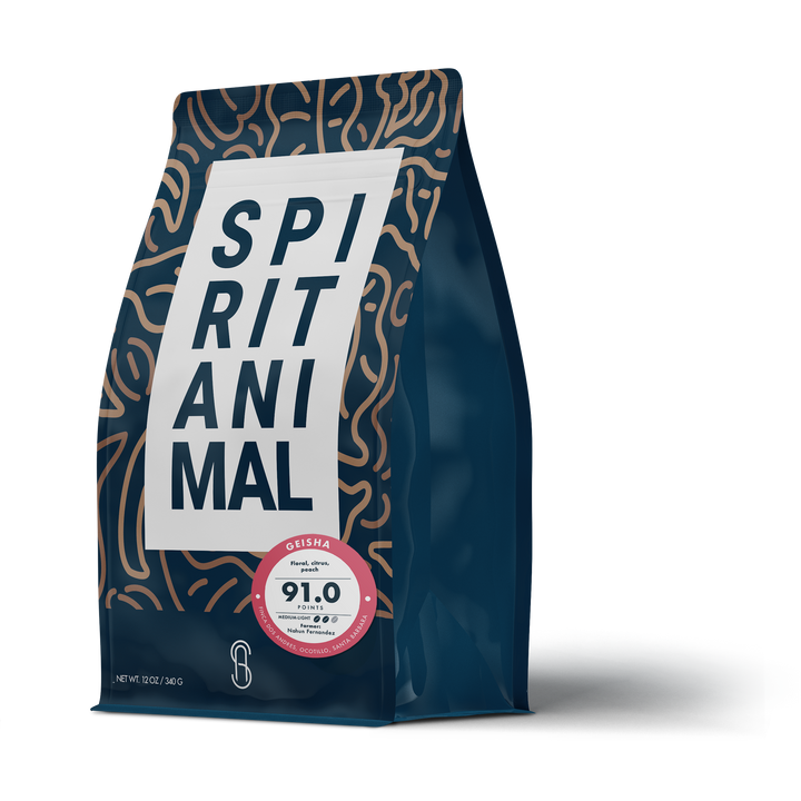 Bag of medium roast coffee from Origin Unknown with notes of Floral