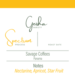 Spectrum Natural Carbonic Maceration Geisha Coffee — product and packaging image 1