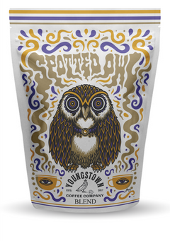 Spotted Owl Coffee Blend coffee bag front view