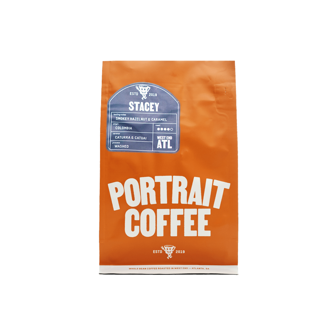 Bag of dark roast coffee from Colombia, Nariño with notes of Rich Flavors