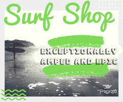 Surf Shop tropical flavored coffee retail package