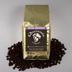 Quazaam’s Swiss Chocolate Almond Flavored Coffee by Quazaam's Coffee™ — whole-bean coffee package, image 2 of 2