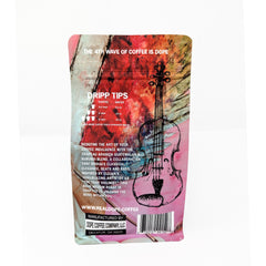Trapeau Arabica medium roast coffee bag rear label