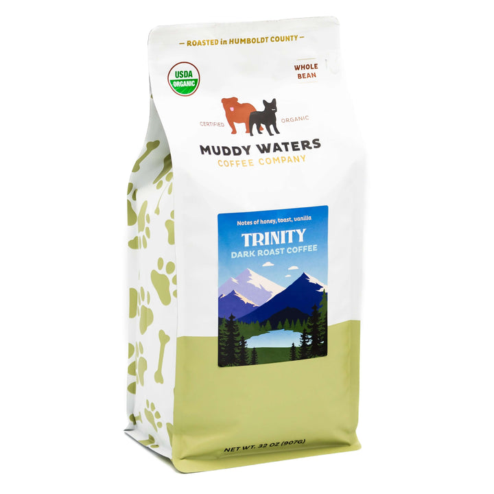 Bag of dark roast coffee from Blend with notes of Rich Flavors