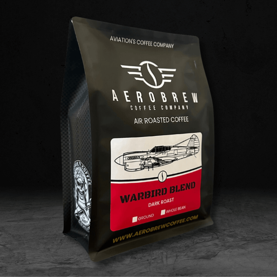 Bag of dark roast coffee from Blend with notes of Chocolate