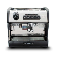 La Spaziale Vivaldi II Espresso Machine, black finish, front view