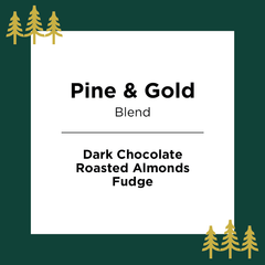 Feast Pine & Gold Dark Roast coffee package