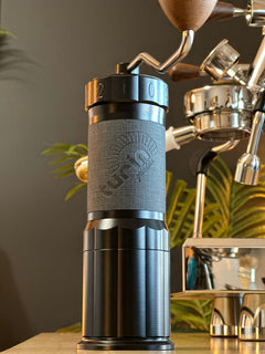 Turin H40 V2 dark gray hand grinder front view