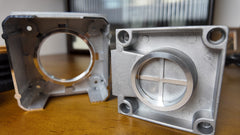 CF64V burr chamber opened for cleaning
