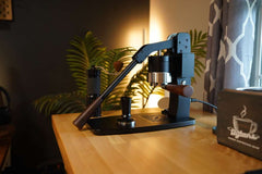 Turin Axis espresso machine — controls and brewing-area detail 13