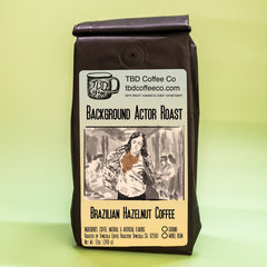 TBD Background Actor Brazil hazelnut coffee green package
