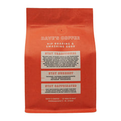 Spray Rock Medium-Dark Coffee Blend rear packaging view
