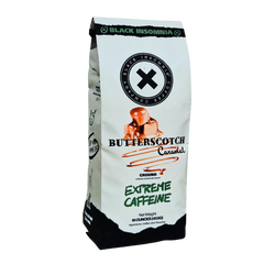 Black Insomnia Butterscotch Caramel ground-coffee bag