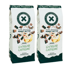 Black Insomnia Milk Chocolate Peanut Butter Coffee prepared coffee presentation