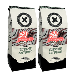 Two Peppermint Mocha ground-coffee bags