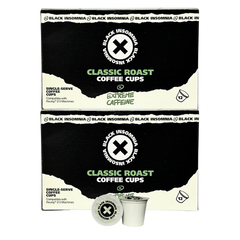 Two stacked boxes of Classic Roast coffee cups