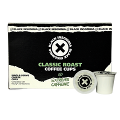 Classic Roast single-serve box and coffee cup