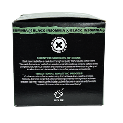 Back of Dark Roast single-serve coffee box