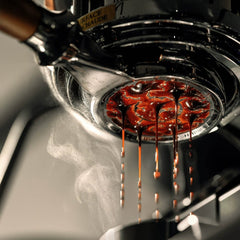 High-extraction Italian-style bottomed portafilter handle