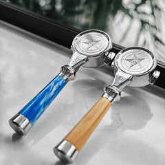 High-extraction Italian-style bottomed portafilter handle