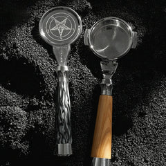High-extraction Italian-style bottomed portafilter handle