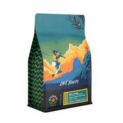Opposite angled view of the Café Bonito packaging — Kickoff Café Bonito Brazilian Single-Origin Coffee