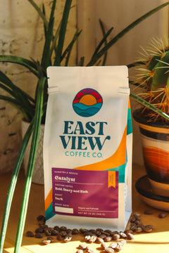 East View Catalyst women-produced coffee blend bag