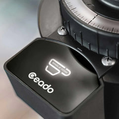Ceado E5SD single-dose grinder and bellows, top view
