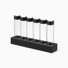 Lab-style coffee bean storage rack component