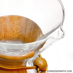 Chemex coffee maker pouring spout