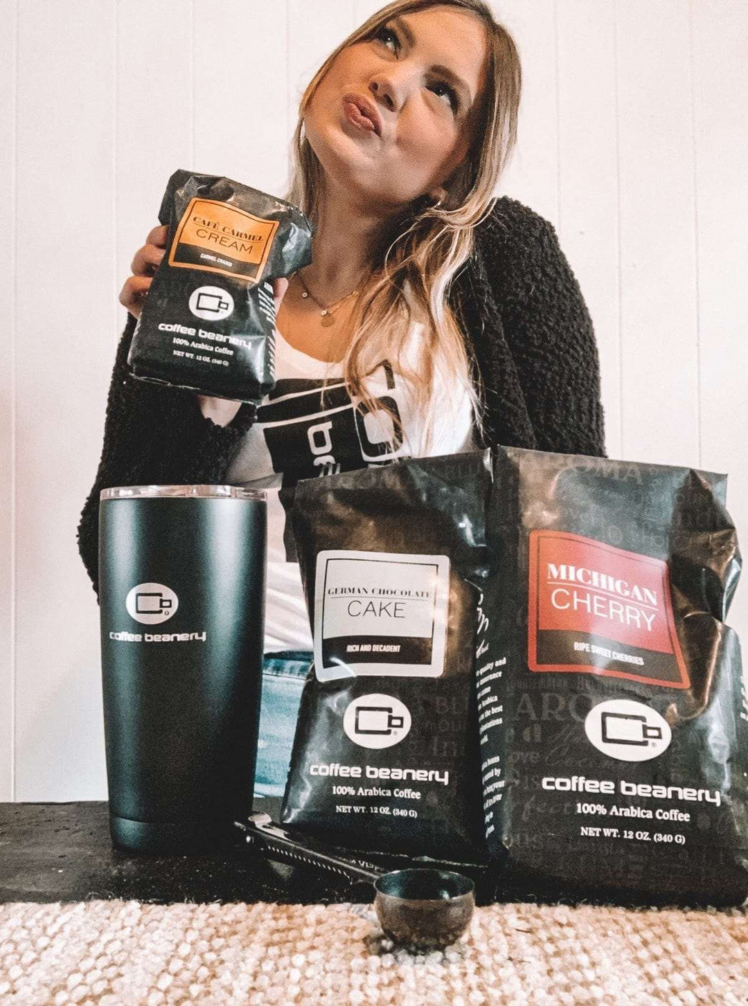 Bag of medium roast coffee from Blend with notes of Rich Flavors