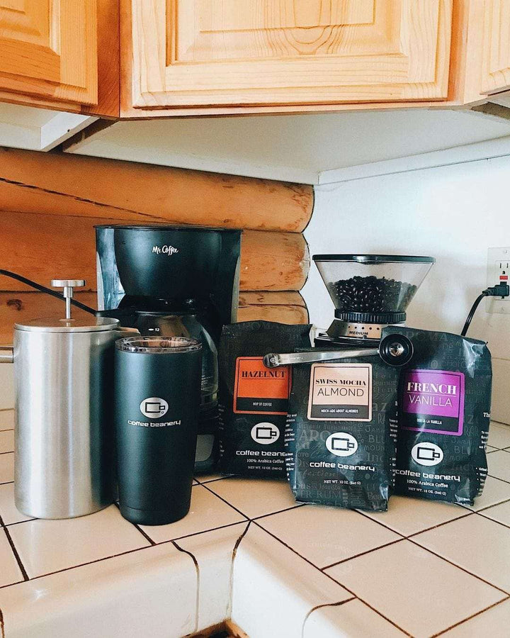 Bag of medium roast coffee from Blend with notes of Chocolate