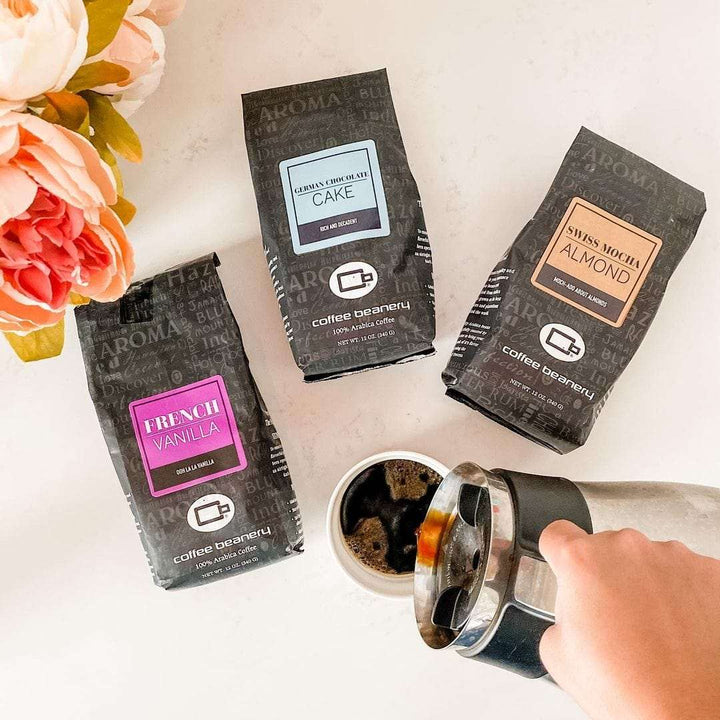 Bag of medium roast coffee from Blend with notes of Chocolate