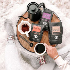 Coffee Beanery Dark Chocolate Almond Flavored Coffee — product packaging detail, image 15