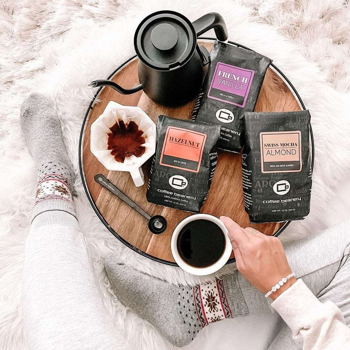 Bag of medium roast coffee from Blend with notes of Chocolate